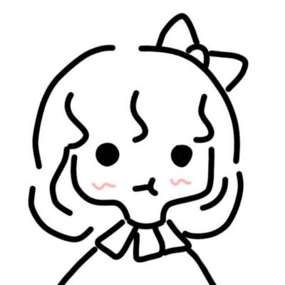 微信简约手绘女生头像