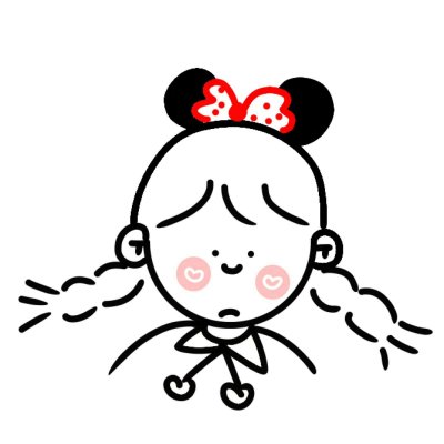 微信简约手绘女生头像