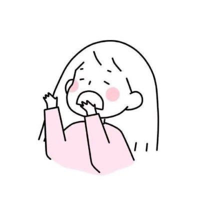 微信简约风女生动漫头像