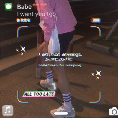 微信个性好看带文字非主流女生头像