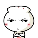 可爱饭头和饺子仔仔微信爆笑表情包下载