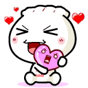 可爱饭头和饺子仔仔微信爆笑表情包下载