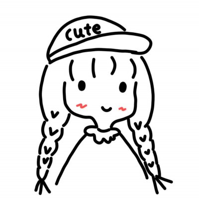 微信简约手绘女生头像