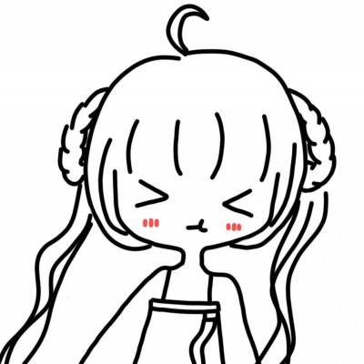 微信简约手绘女生头像