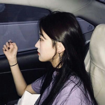 微信个性霸气女生侧脸头像