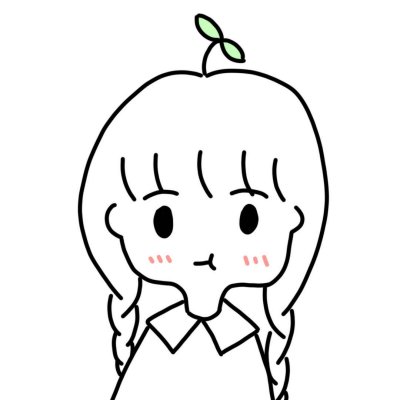 微信简约手绘女生头像
