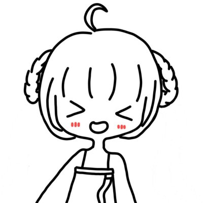 微信简约手绘女生头像