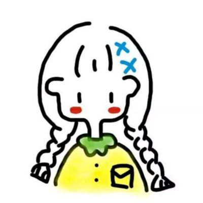 微信简约风女生动漫头像