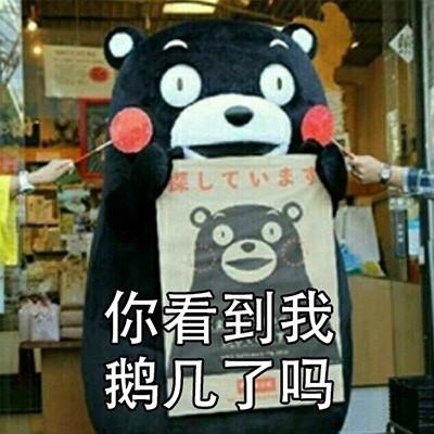 你看到我男朋友了吗微信熊本熊恶搞表情包