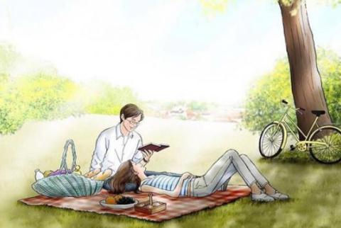 微信好看情侣动漫朋友圈配图