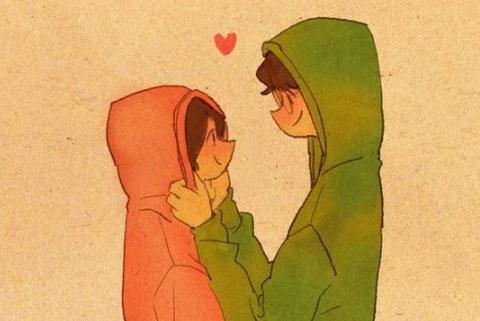 微信好看情侣动漫朋友圈配图