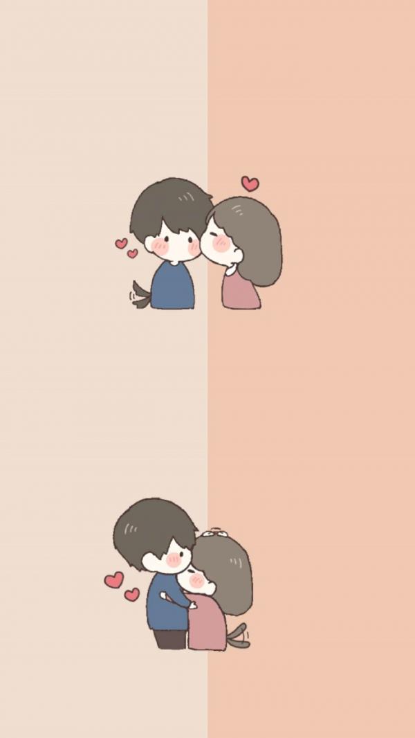 微信个性卡通动漫情侣聊天背景