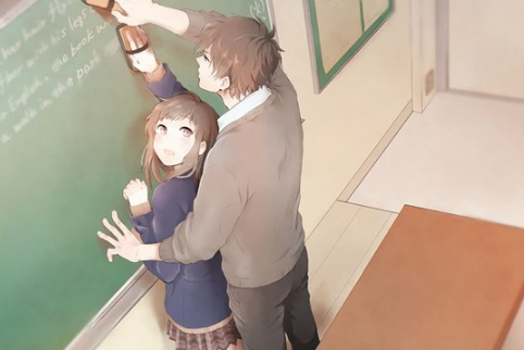 微信好看情侣动漫朋友圈配图