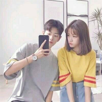 微信青春时尚情侣头像