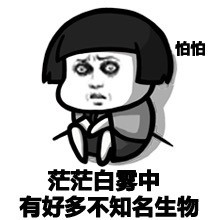 今天天气有雾霾微信恶搞蘑菇头表情包
