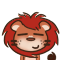 可爱俏皮的小小红狮子微信恶搞表情包合集下载