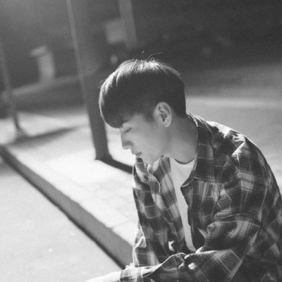 微信黑白高冷帅气男生头像