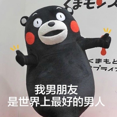 我男朋友是世界上最好的男人微信熊本熊恶搞表情包