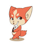 俏皮可爱的卡通狐狸微信恶搞表情包下载