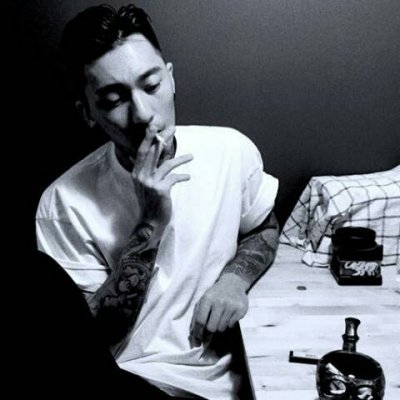微信个性黑白伤感男生头像
