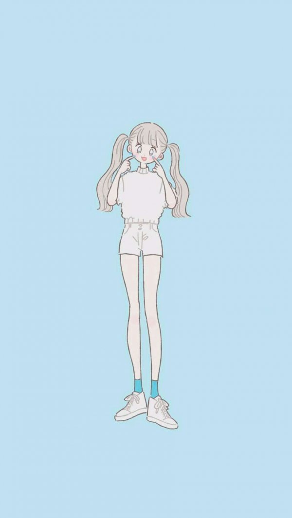 微信个性可爱少女聊天背景