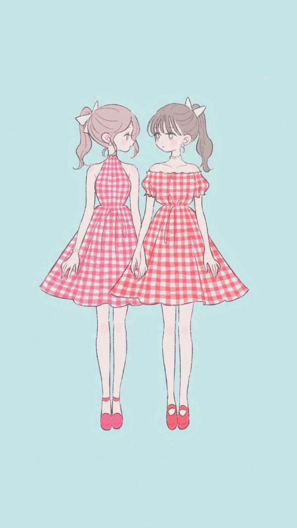 微信个性可爱少女聊天背景