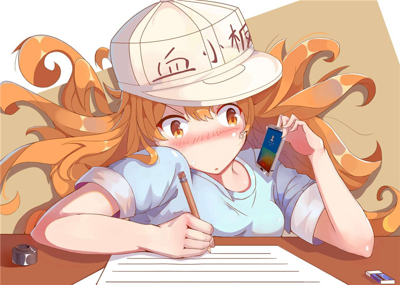 微信个性好看动漫二次元血小板朋友圈配图