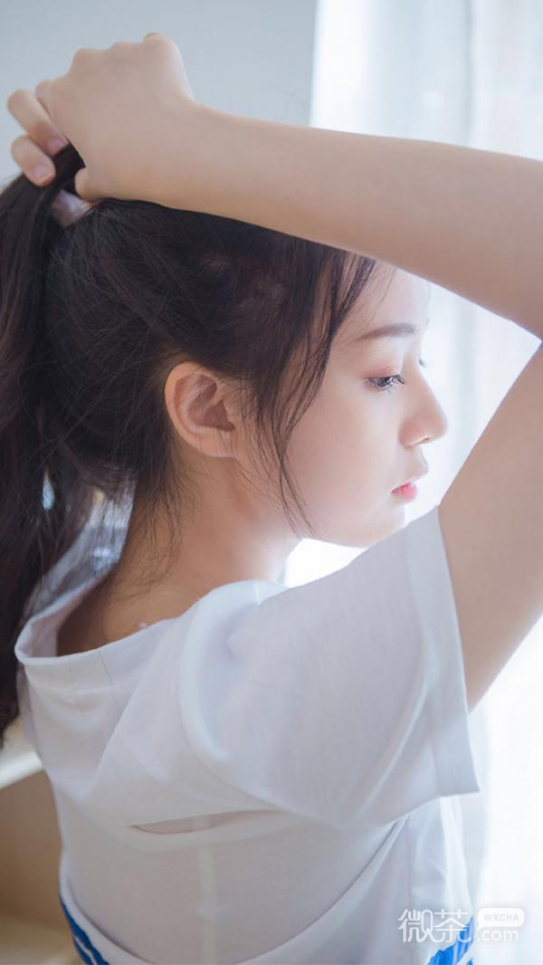 微信好看恶搞清纯小清新女生聊天背景图