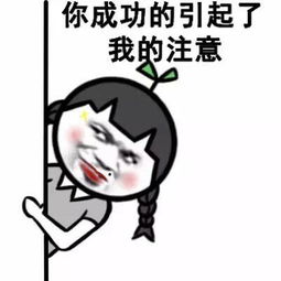 你成功的引起了我的注意微信恶搞表情包
