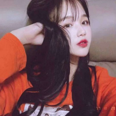 微信个性好看橙色系女生头像