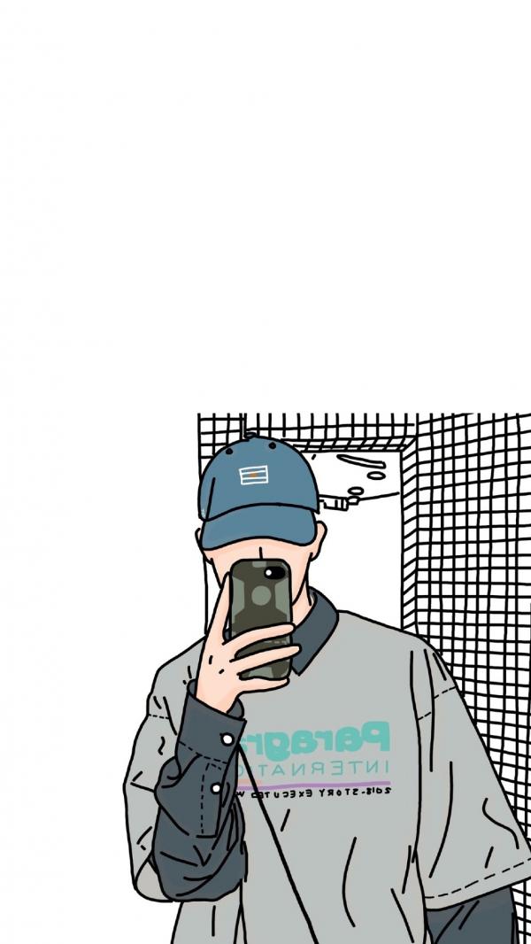 微信个性简约潮流男生聊天背景