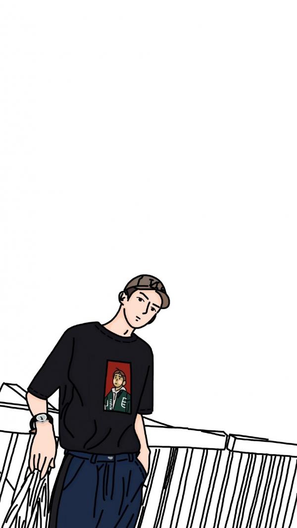 微信个性简约潮流男生聊天背景