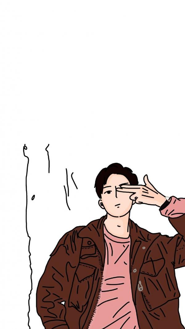 微信个性简约潮流男生聊天背景