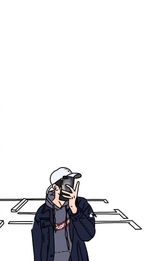 微信个性简约潮流男生聊天背景