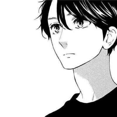 微信二次元伤感黑白男生头像