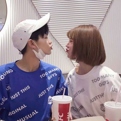 微信最新时尚潮流情侣头像