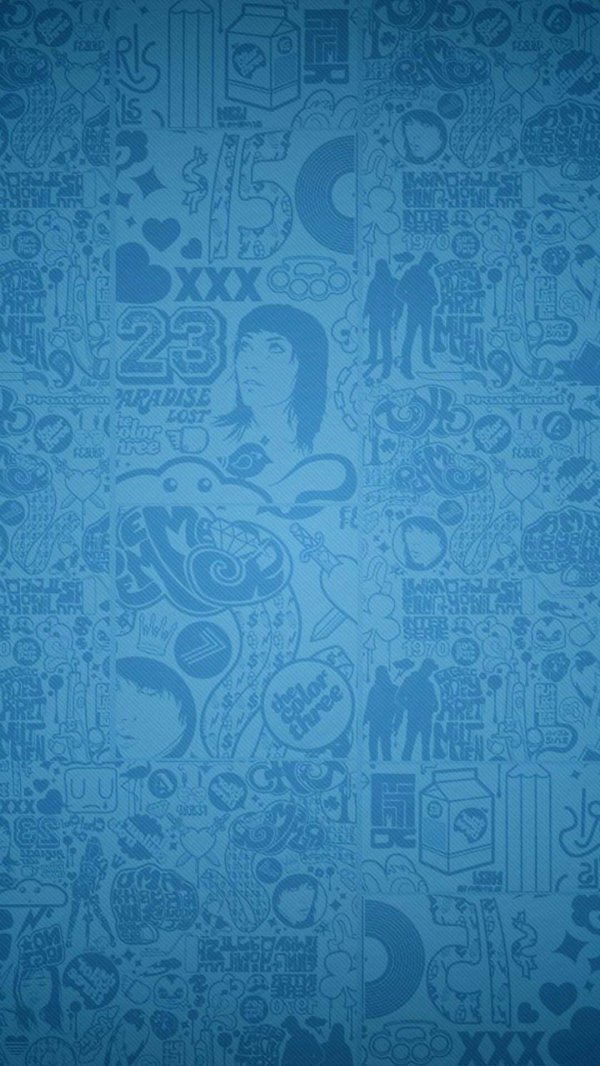 微信个性蓝色系聊天背景