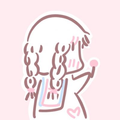 微信个性粉嫩清新情侣头像