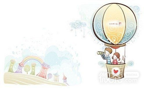 唯美温馨微信卡通情侣漫画图片下载