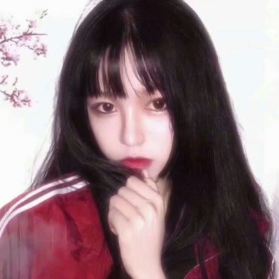 微信时尚个性红色系女生头像