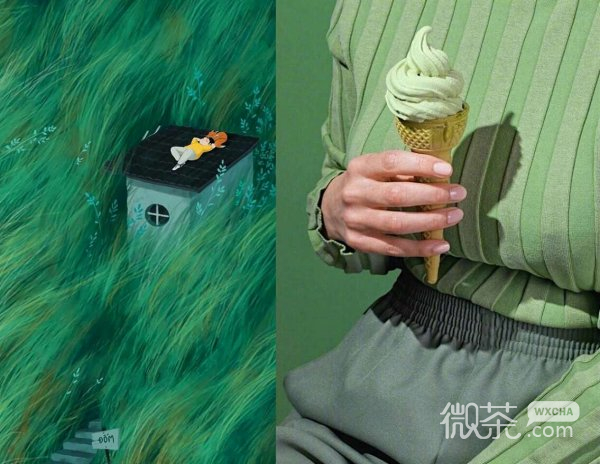 微信唯美绿色系朋友圈配图