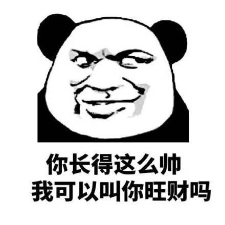 你长得这么帅微信熊猫头恶搞斗图表情包