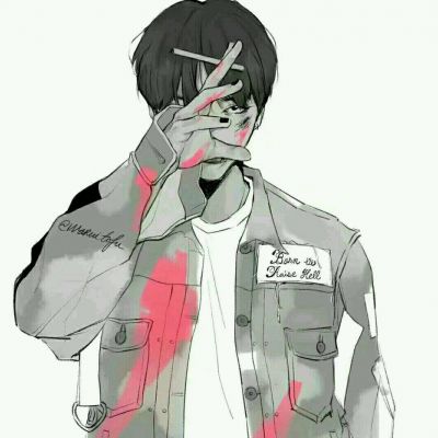 微信最新冷淡伤感二次元男生头像