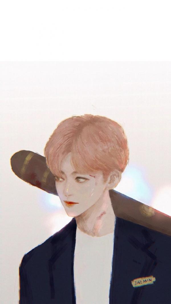 韩国男团NCT手绘动漫微信聊天背景