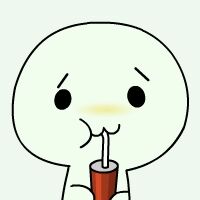 萌萌的酚酞瓜喝饮料系列微信表情包下载