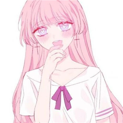 微信粉嫩个性动漫二次元女生头像