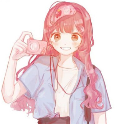 微信粉嫩个性动漫二次元女生头像