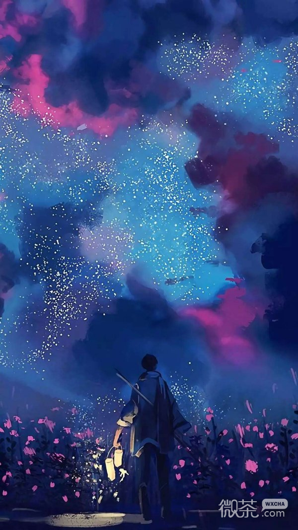 微信唯美个性星空朋友圈配图