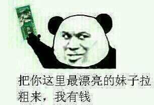 拿去买包烟吧微信恶搞熊猫头表情包