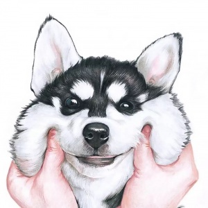 微信非主流个性汪星人头像